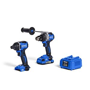 Kobalt 24V Brushless 2-Tool Combo Kit w/ 1/2" Drill/Driver, 1/4" Impact Driver, Battery & Charger $129.00 + Free Shipping