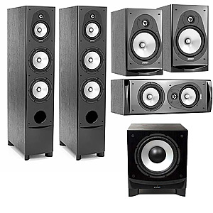 Energy Speakers: 2x CF-70 Floors + CC-10 Center + CB-20 Bookshelves + C10 Sub $499 + Free S/H