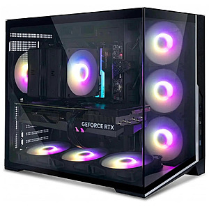 Zalman D40 ATX Mid-Tower PC Case w/ 7x 120mm ARGB Fans & Tempered Glass Panels (Black) $74.98 + Free Shipping