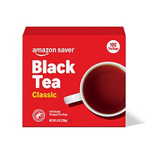 Amazon Saver, Classic Black Tea, 8 Oz, 100 Ct $1.95