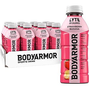 [SnS, AC] $7.20 | 12-Pack 16-Oz BODYARMOR LYTE Sports Drink (Strawberry Banana) at Amazon