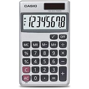$5.49* | Casio SL-300SV Standard Function Desktop Calculator (8-Inch Display) at Amazon
