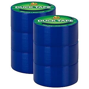 $21 | 6-Pack 20-Yard Duck Color Duct Tape (Blue) at Amazon ($3.50 each)