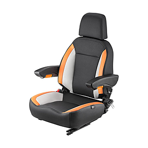 VEVOR Universal Forklift / Tractor Seat w/ Adjustable Back, Armrests & Safety Belt $145.15 Shipped