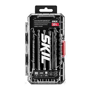 SKIL 10 Pc Hex Shank Carbide Hammer Drill Bit Set-MDB5000 $12.62