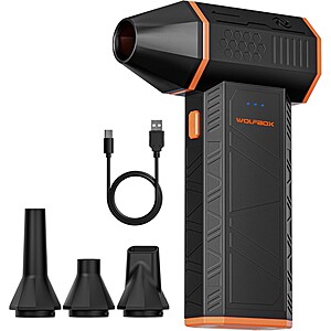 Open Box: WOLFBOX MF50 Electric Air Duster Mini Blower Turbo Fan $19.99 + Free Shipping Labor Day Sale!