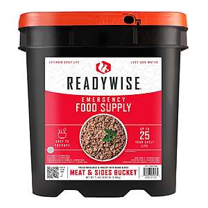 ReadyWise 94 Serving Emergency Protein Bucket (94Total Servings) $99.99 free shipping Costco.xom