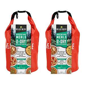 ReadyWise 2 Day Adventure Kit With Dry Bag, 2-pack (24 Servings Each) $59.99 Free Shipping Costco.com