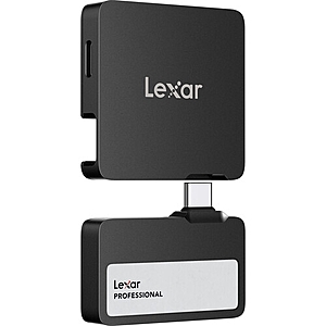 Lexar 1TB Professional Go USB 3.2 Gen 2 Portable SSD with Hub $199.00