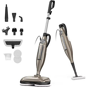 VM6 Steam Mop Cleaner with Rotating Mop Pad, 1300W 10-in-1 Floor Steamer; free S&H $53.54