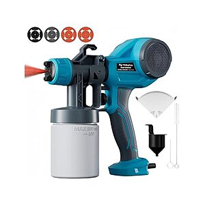 Tilswall Paint Sprayer, Lightweight HVLP Spray Gun, High Power Electric Spray Paint Gun, 4 Nozzles & 3 Patterns, $22.99, FS Prime, Woot!