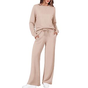 Ekouaer 2 Piece Sets for Women Fall Lounge Sets Outfits Matching Clothing w/ code $18