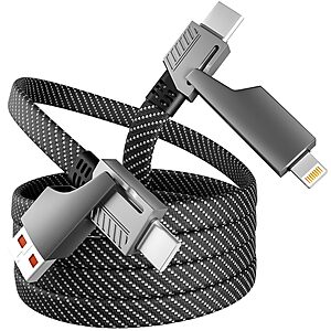 [Prime] MPATIBY 4-in-1 65W USB-C Fast Charging Cable w/ E-Mark Chip $7.31 + Free Shipping