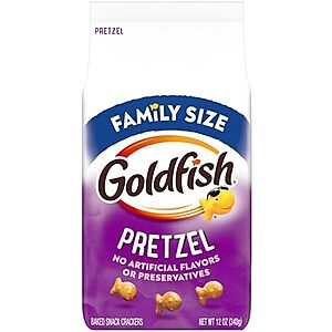 12-Oz Family Size Goldfish Pretzel Crackers: 3 for $7 w/ S&S ($2.33 each) + Free Shipping w/ Prime or on $35+
