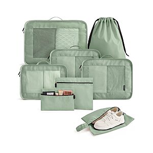 8-Piece LIGHT FLIGHT Travel Packing Cubes Set (Latte Brown) $9.44 + Free Shipping w/ Prime or on $35+ $10.49
