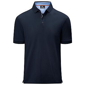 V VALANCH Men's Short Sleeve Golf Polo Shirt (Various Colors) $7.49 + Free Shipping w/ Prime or on $35+