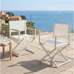 Grand patio Extra-Wide Folding Directors Chairs Set of 2, Outdoor Dining $100.8
