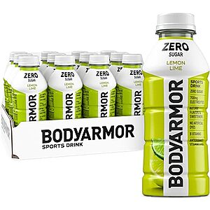 [SnS, AC] $7.20 | 12-Pack 16-Oz BODYARMOR Sports Drink (Zero Lemon Lime) at Amazon
