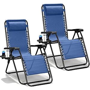$59.99* | Zero Gravity Chairs Set of 2 at Amazon