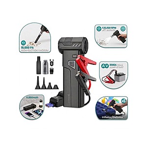 $49.99 | Pursuit R55 5-in-1 Jump Starter, Vac, Power Bank, Inflator at Woot!