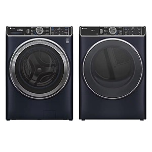 Package - GE Profile - 5.3 Cu. Ft. High-Efficiency Stackable Smart Front Load Washer with Steam and UltraFresh Vent System+ With OdorBlock and 7.8 Cu. Ft. Electric Dryer $1699.98