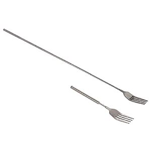 Extendable Telescopic Fork, Stainless Steel, 8.7 to 25.4 inches $3