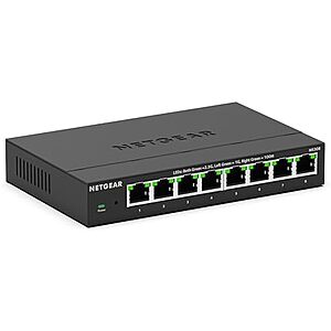 $109.99* | NETGEAR 8-Port 2.5G Multi-Gigabit Ethernet Unmanaged Network Switch at Amazon
