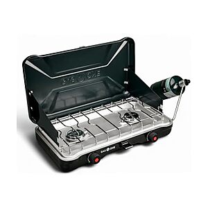 $39.99: GasOne Portable Camping Stove, Double Propane with Auto Twist Turn Ignition at Woot!