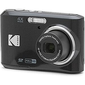 [Resale] $50 | KODAK PIXPRO FZ45 16MP Compact Digital Camera, 4X Optical Zoom, AA, Black (Used - Like New) at Amazon