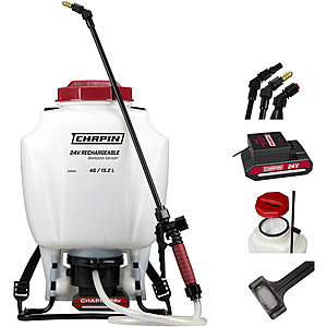 CHAPIN 63924 4-Gallon 24V Battery Backpack Sprayer, 2-Hour Runtime $120.47