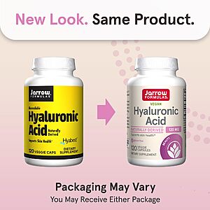 Pack of 12 Jarrow Formulas Hyaluronic Acid 120 mg, Dietary Supplement, Skin Health Support, 120 Veggie Capsules, Up to 60 Day Supply $157.8