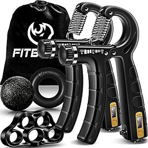 $9.99* | 5-Piece FitBeast Hand Grip Strength Workout Kit w/ 2 Hand Grippers at Amazon