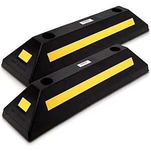 $29.02* | 2-pk Pyle Heavy Duty Rubber Wheel Stops for Garage Parking at Amazon