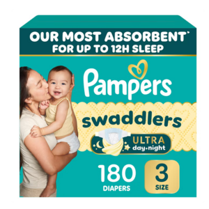 Labor Day (9/7/26) Only - Pampers Swaddlers Ultra Diapers Sizes 3-7, $36.79 + free shipping