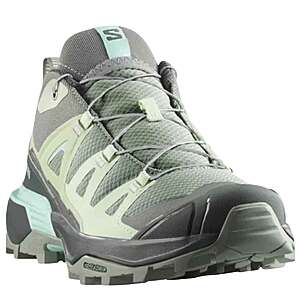 Salomon Women's X Ultra 360 Low Hiking Shoes - Green Milieu $93.77