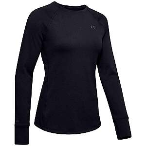 Under Armour Women's ColdGear Base 4.0 Long Sleeve Shirt - Black $55.77