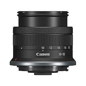 Canon RF-S 10-18mm f/4.5-6.3 IS STM Lens $199.99 + Free Shipping w/ Prime