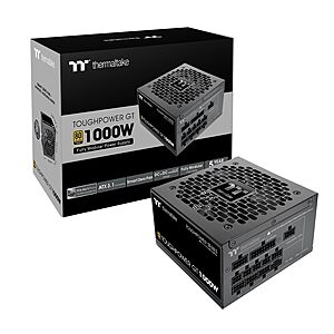 Thermaltake Toughpower GT 1000W ATX 3.1 Native PCIe 5.1 12V-2x6 Full Modular PSU $99.99 + Free Shipping