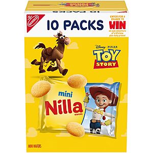 [S&S] NILLA Wafers Mini Cookies, Vanilla Wafers, 10 Snack Packs $4.18