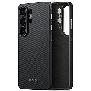 pitaka for S26 Ultra Case with NFC, Protective, Cairn Case-Black/Grey