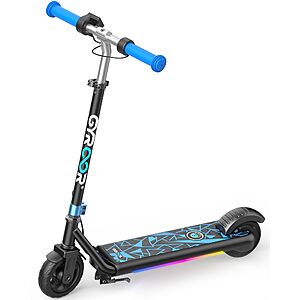 Gyroor Kids Electric Scooter 150W Motor LED Display H30Max Blue $79.99