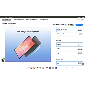 YMMV Samsung galaxy S11 Ultra tablet starting at $620 no trade-in required on discount stores Edu or EPP or Working advantage stores