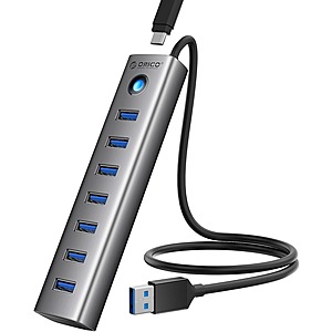 ORICO 7-Port USB 3.0 5Gbps Extender Splitter Hub w/ 1.64' Cable $9.87 + Free Shipping w/ Prime or orders $35+