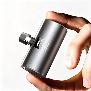 **LIVE ON Sep 7** 6800mAh LISEN 22.5W USB-C Mini Portable Charger w/ Display (Grey) $15.29 + Free Shipping w/ Prime or on $35+