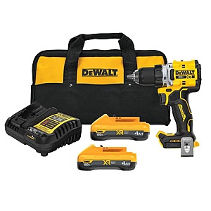 Select Home Depot Stores: DeWALT 20V XR 1/2" Drill/Driver Kit w/ 2x 4Ah Batteries $134.50 (In-Store Only)