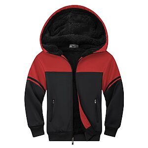 Amazon – Boys Sherpa-Lined Full-Zip Fleece Hoodie - $18.99 w/ Code