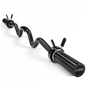 CAP 2-Piece Olympic Curl Bar with Collars, Black $39.94 + Free S&H at Walmart