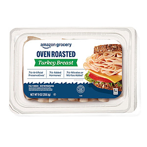 Amazon Grocery sliced turkey, chicken or ham 9 oz. (today only) $1