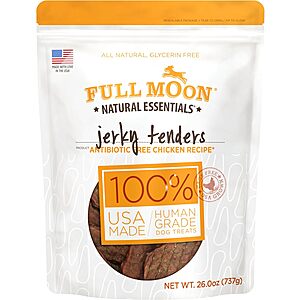 26-Oz Full Moon Chicken Jerky Tenders Dog Treats $9.34 w/ S&S + Free Shipping w/ Prime or on $35+