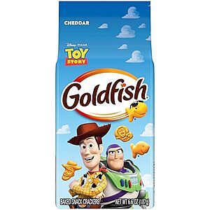 [SnS, AC] $4.65* | 3 × 6.6-Oz Goldfish Disney Pixar Toy Story Cheddar Cheese Crackers ($1.55 each) at Amazon